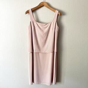 Vintage Patra Blush Pink Sequin‎ Knee Length Dress Women’s Size 14